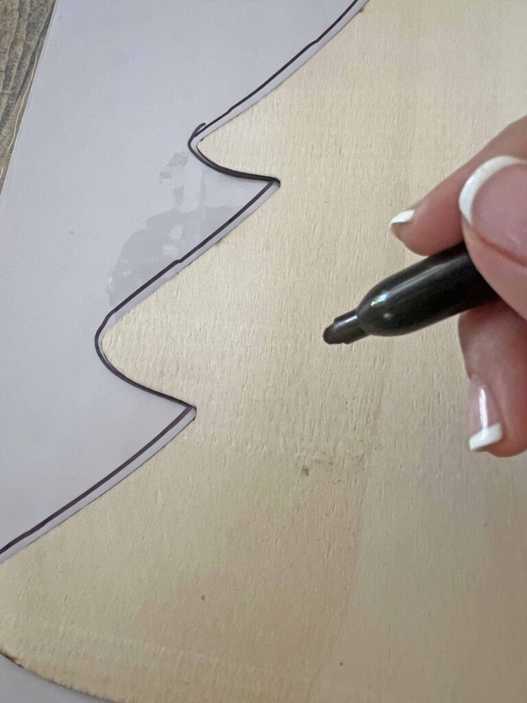 christmas tree faux tin tile\