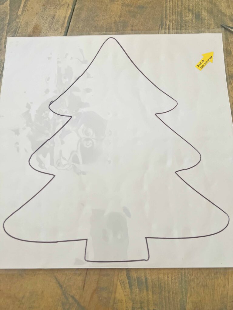 christmas tree faux tin tile