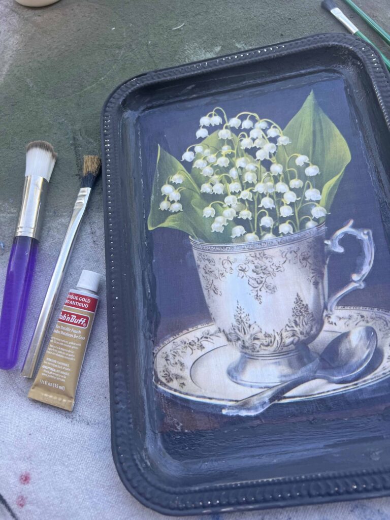 Toleware dupe how to vintage decor