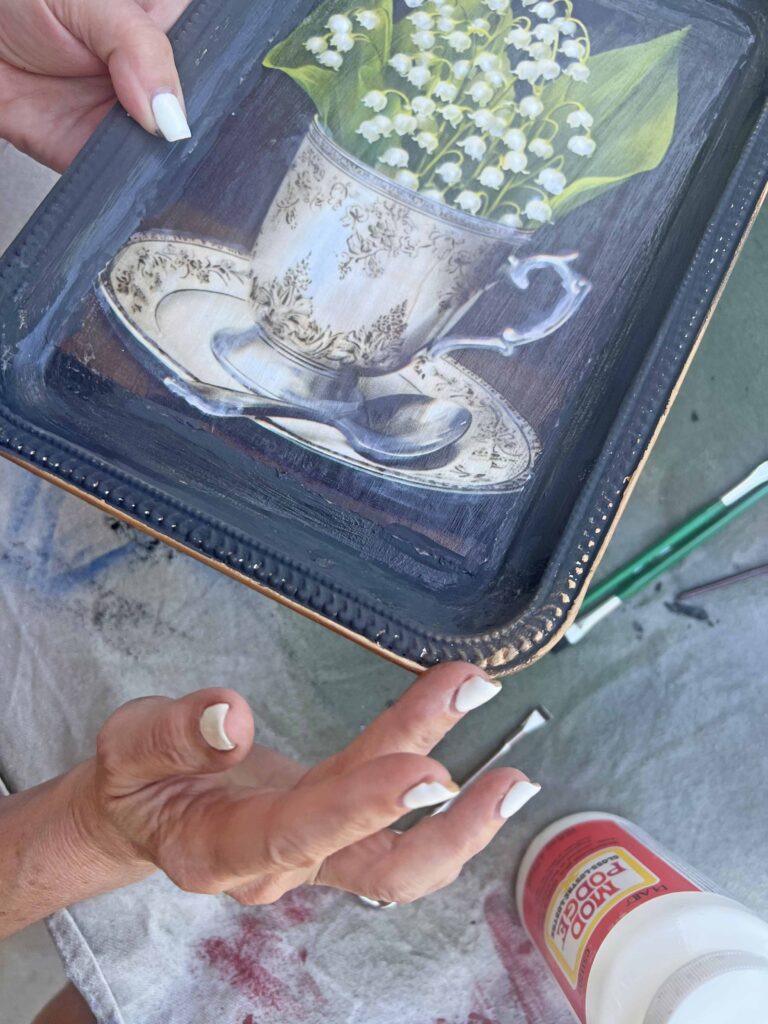 Toleware dupe how to vintage decor