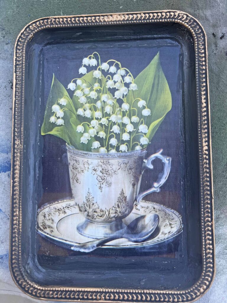 Toleware dupe how to vintage decor