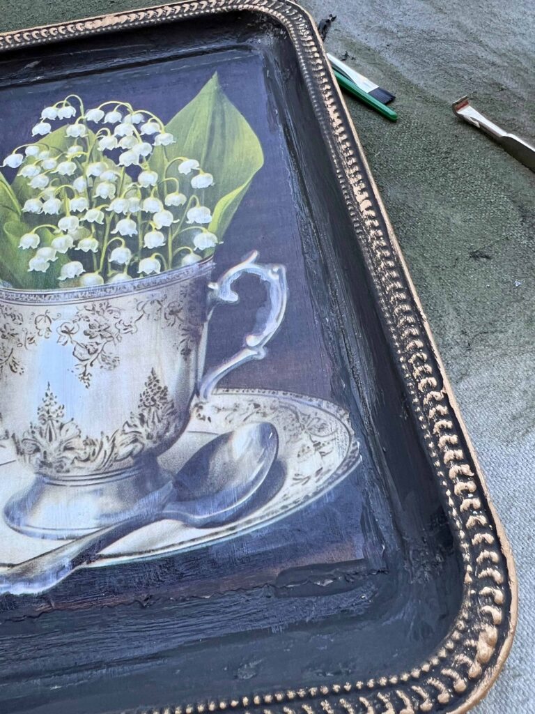 Toleware dupe how to vintage decor