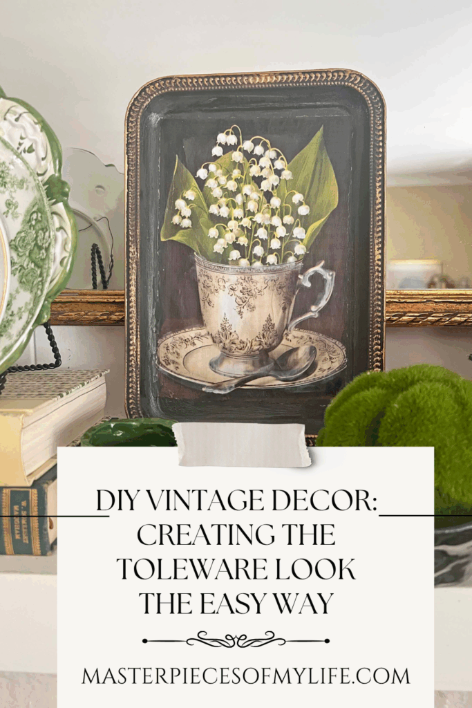 Toleware dupe how to vintage decor Pinterest
