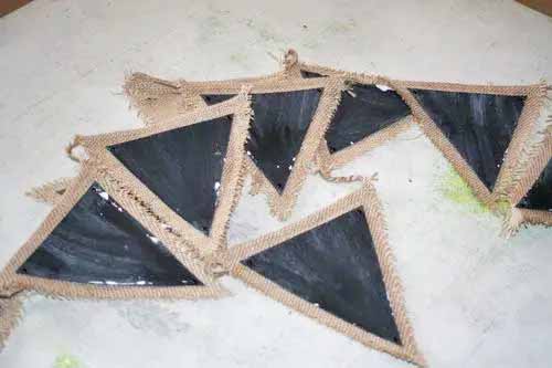 Chalkboard Craft Easy Customizable DIY Pennant Banner