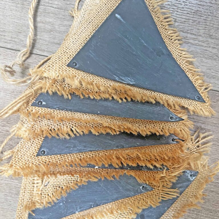 Chalkboard Craft: Easy Customizable DIY Pennant Banner