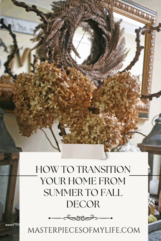 how to transition home decor from summer to fall Pinterest