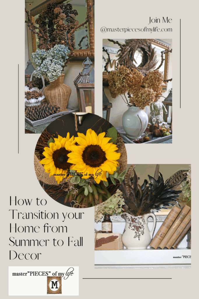 how to transition home decor from summer to fall Pinterest