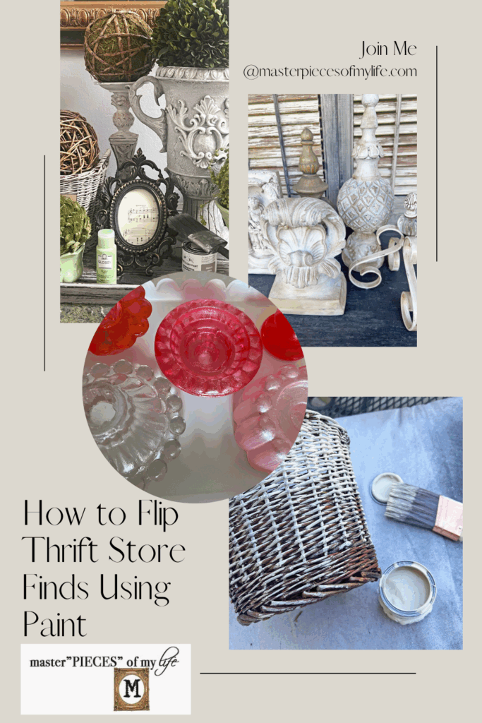 thrift store flips using paint Pinterest