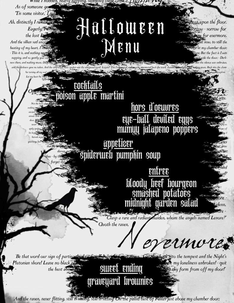 Halloween Party Printables Nevermore