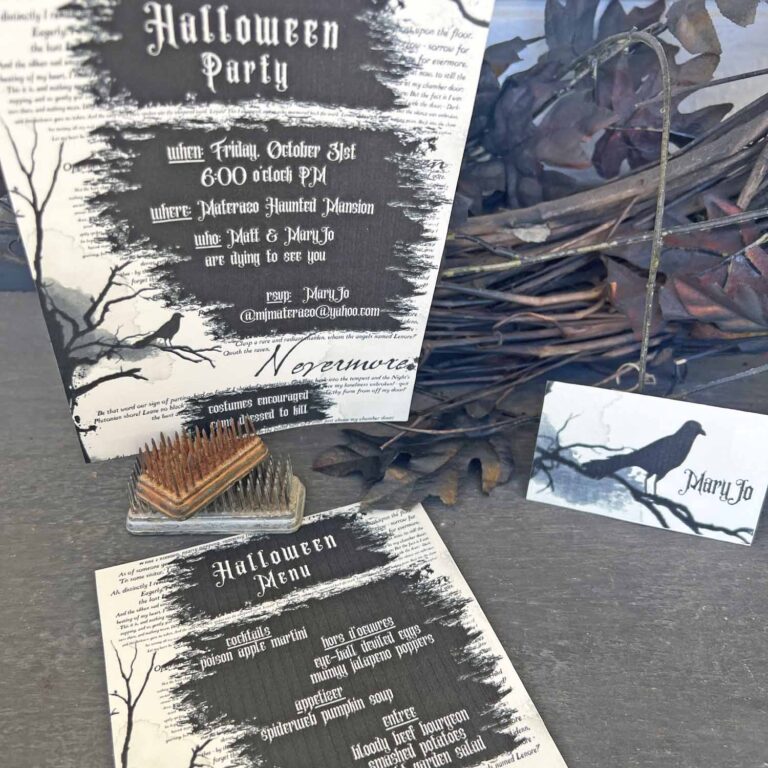 Halloween Party Printables Nevermore