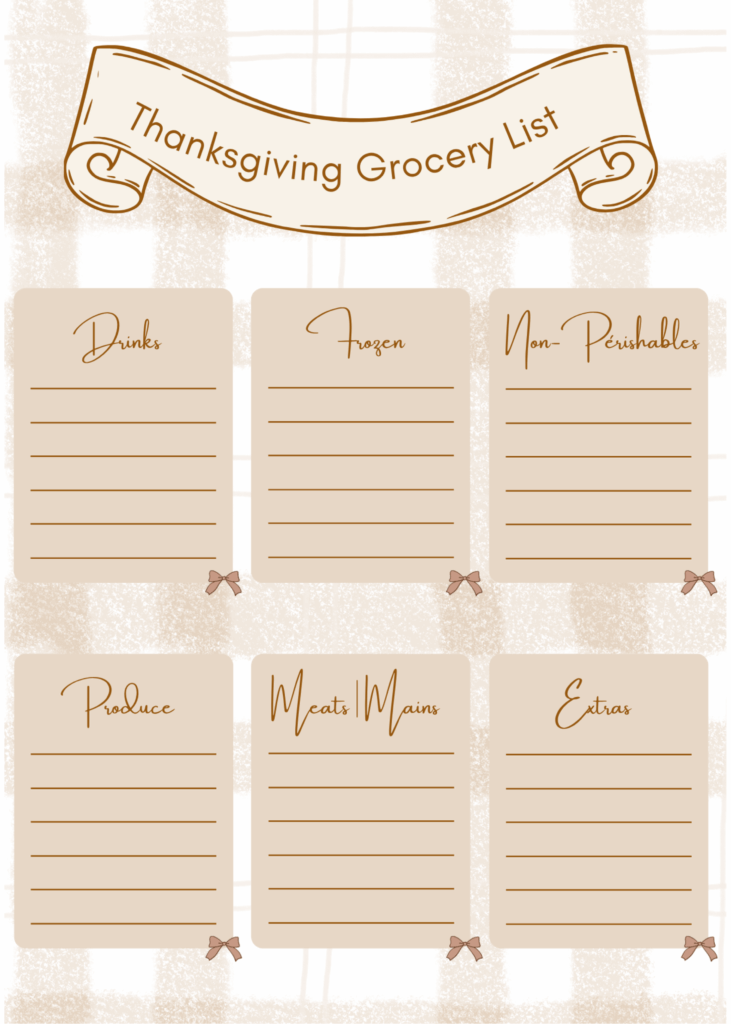 Thanksgiving Guide with Free Printable Panner
