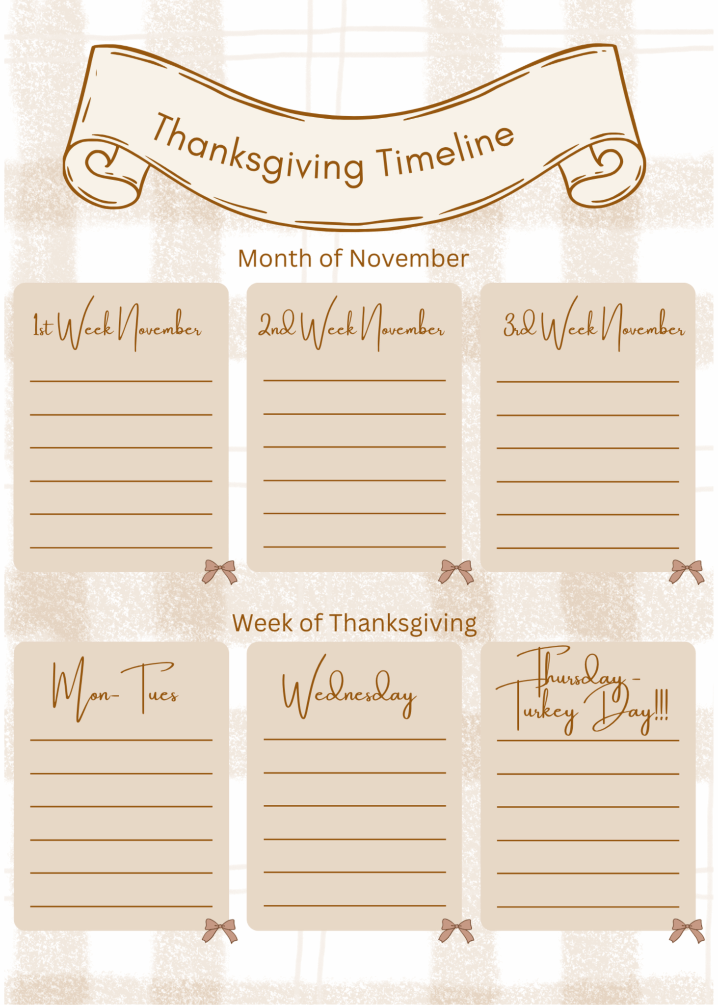 Thanksgiving Guide with Free Printable Planner - Master"Pieces" of my Life