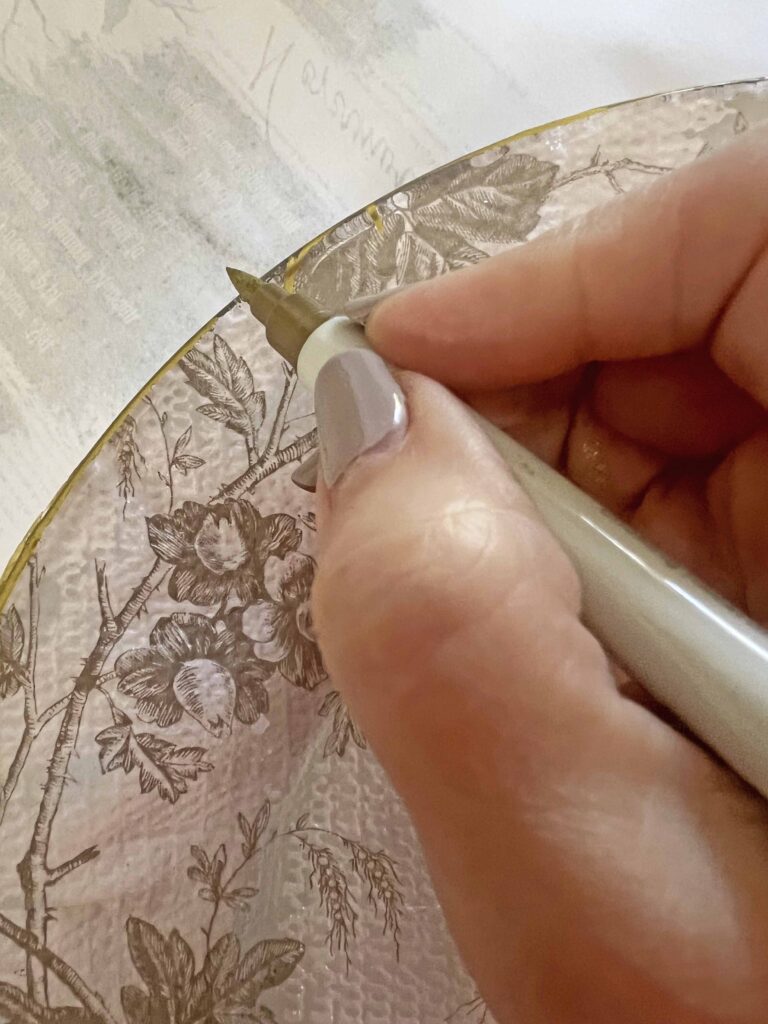 Brown Transferware hack DIY