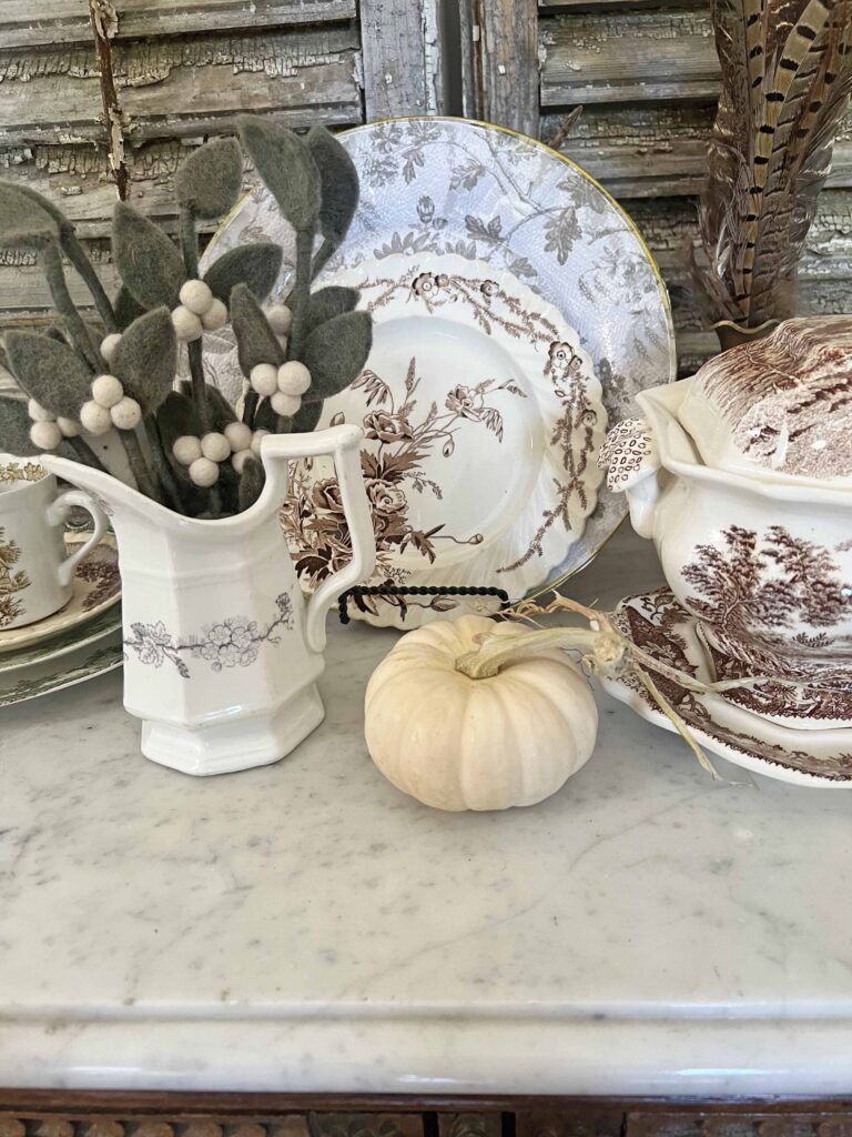 Brown Transferware hack DIY