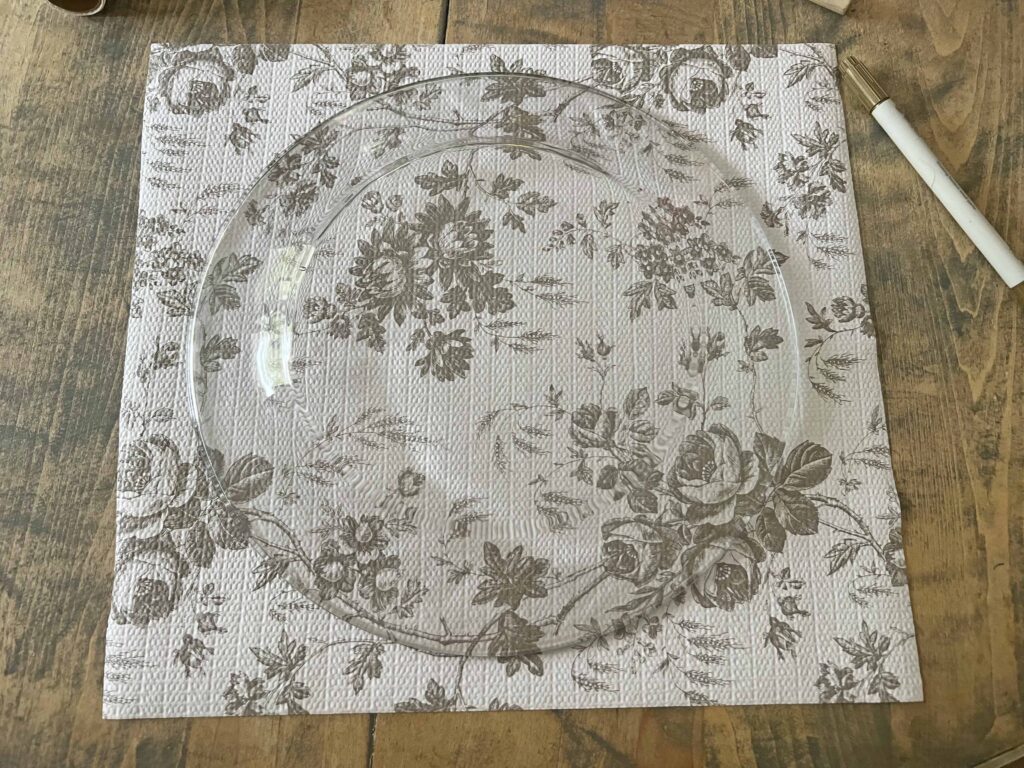 Brown Transferware hack DIY