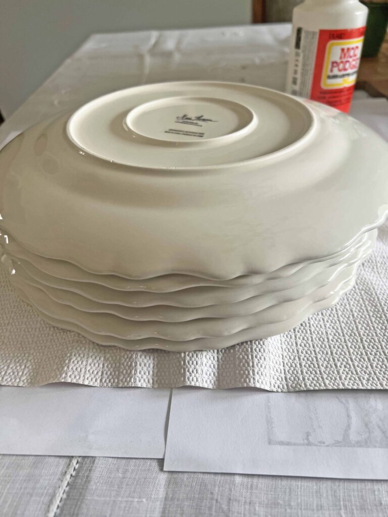 Brown Transferware hack DIY