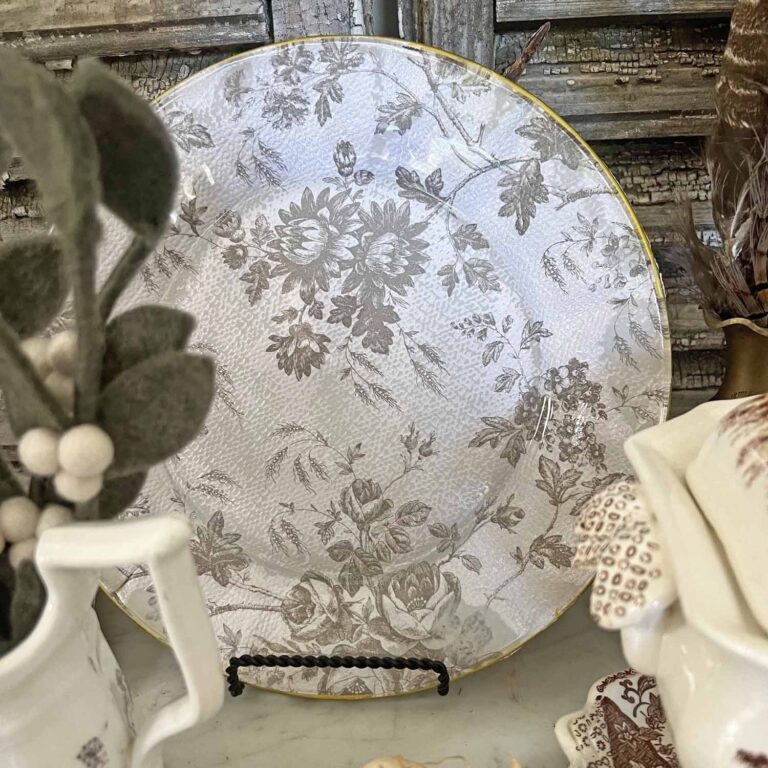 How to Create the Brown Transferware Look DIY