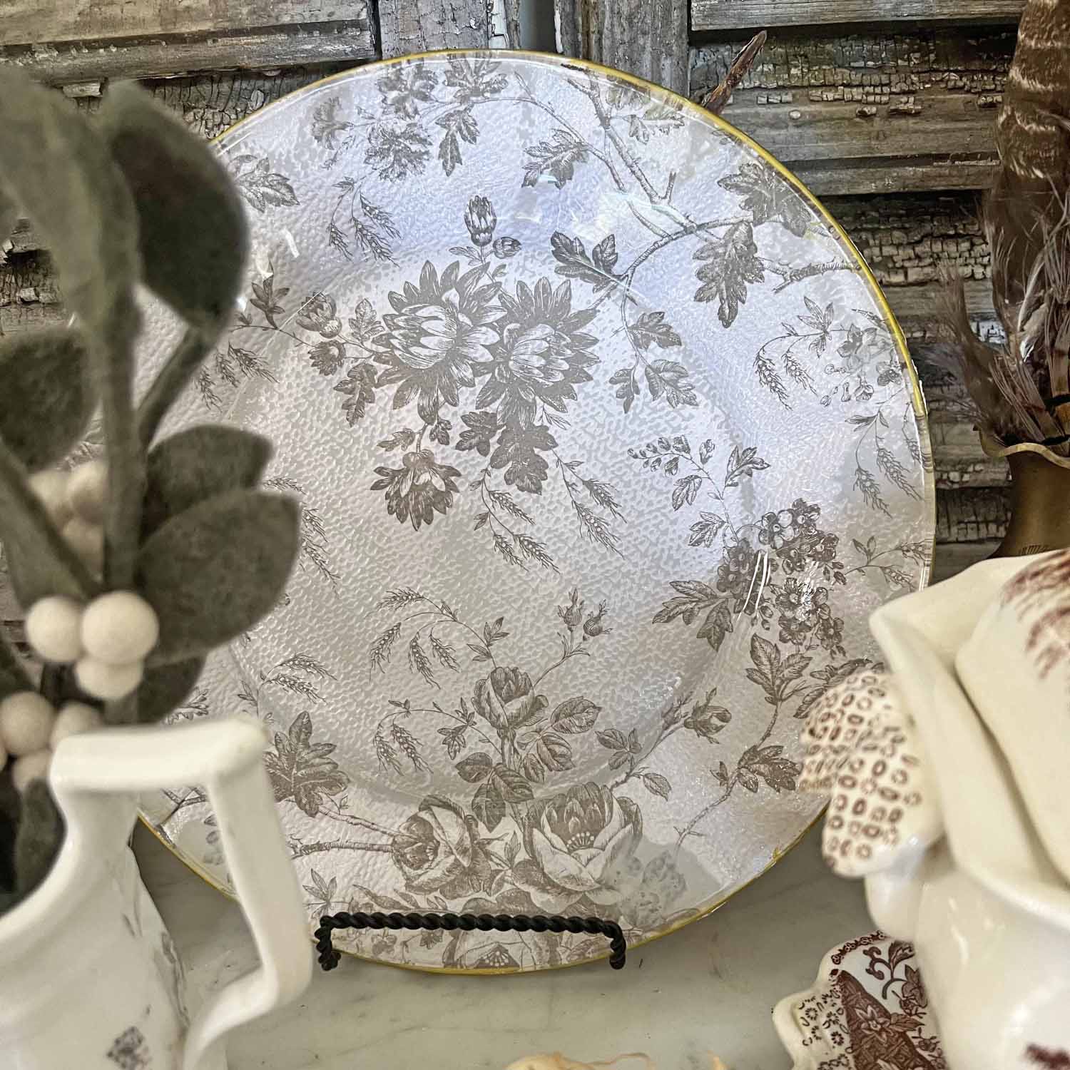 How to Create the Brown Transferware Look DIY