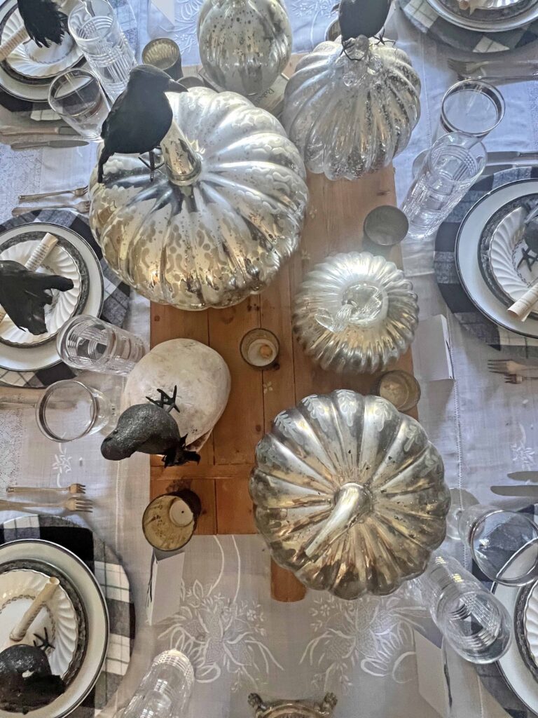 Nevermore themed Halloween Table design