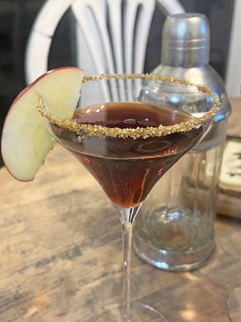 Poison Apple Martini Halloween cocktail recipe