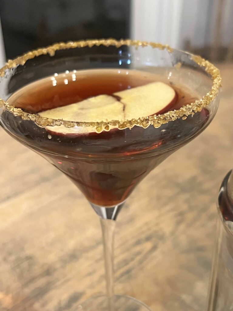 Poison Apple Martini Halloween cocktail recipe