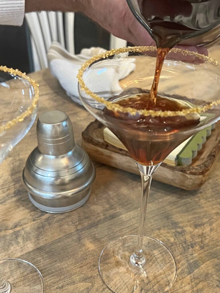 Poison Apple Martini Halloween cocktail recipe