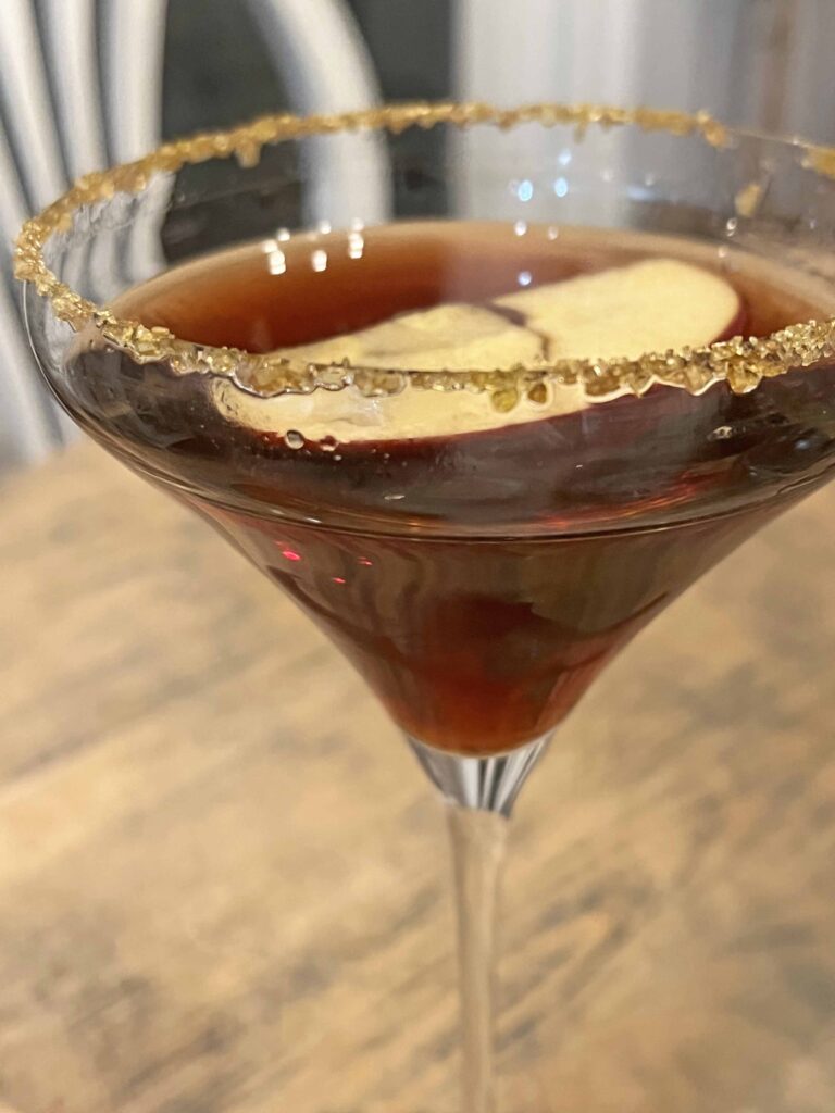 Poison Apple Martini Halloween cocktail recipe