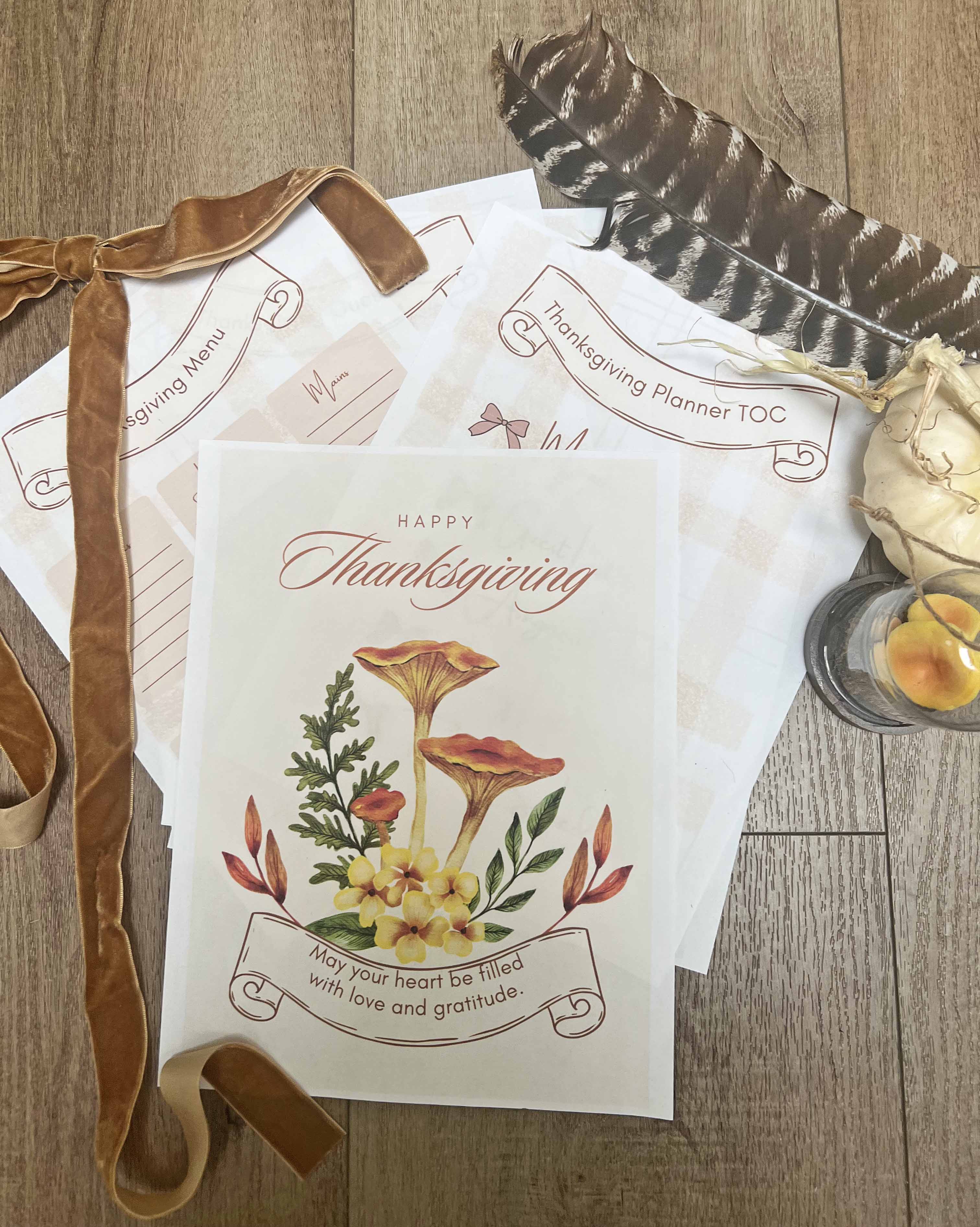 Thanksgiving Guide with Free Printable Panner