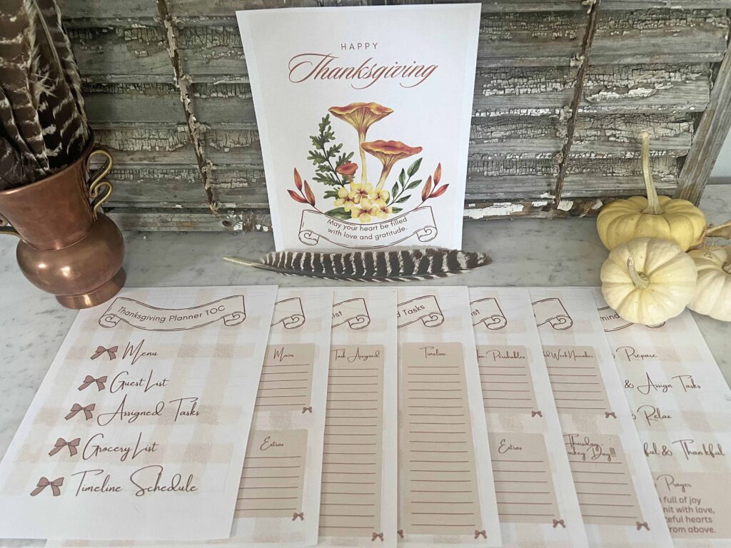Thanksgiving Guide with Free Printable Panner