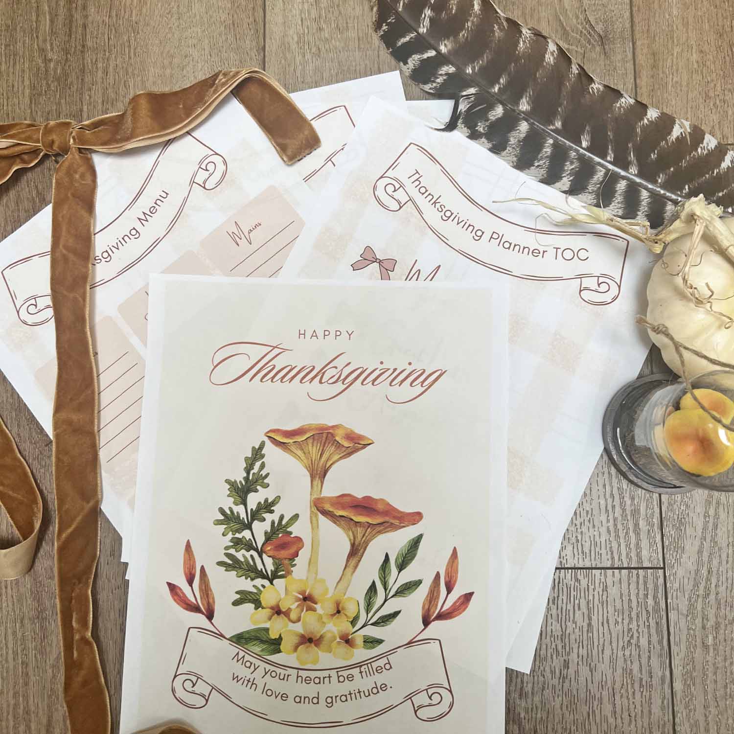 Thanksgiving Guide with Free Printable Panner