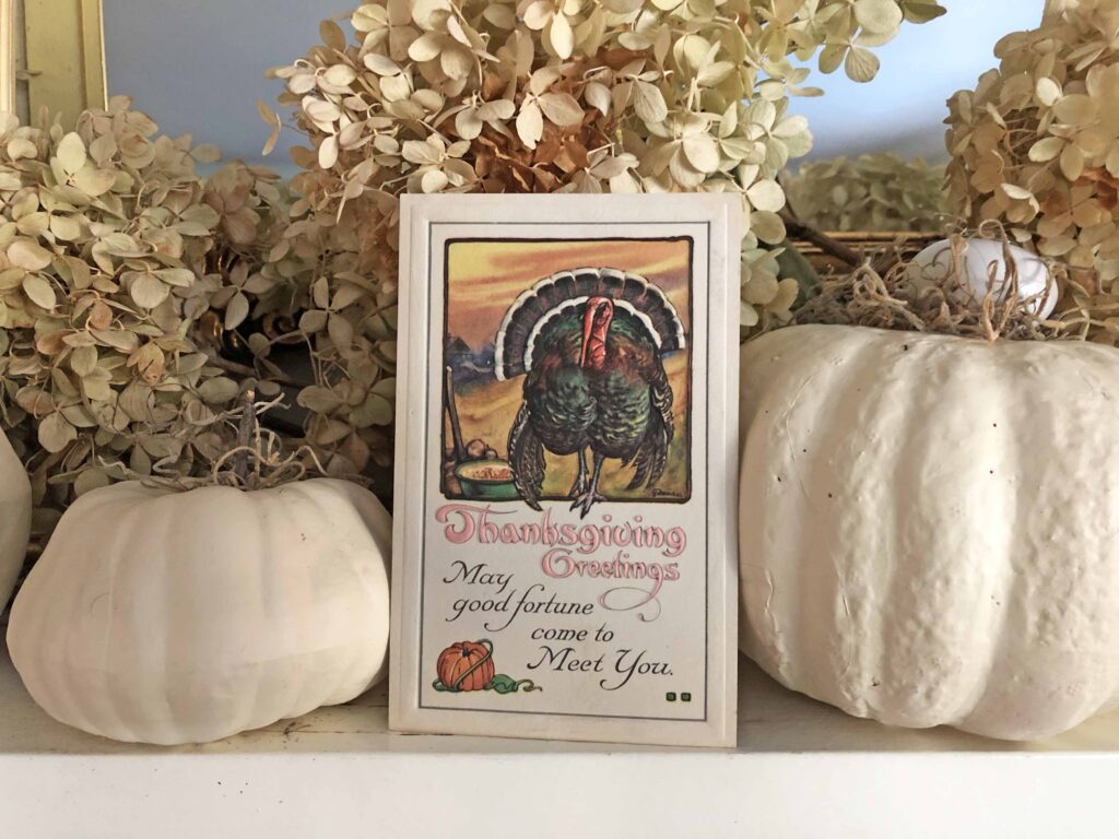 Thanksgiving vintage postcard