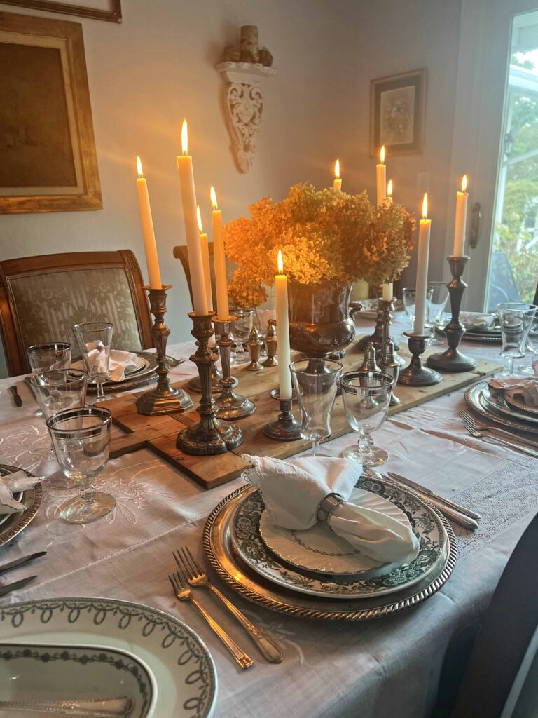 how to set the table with thrifted finds