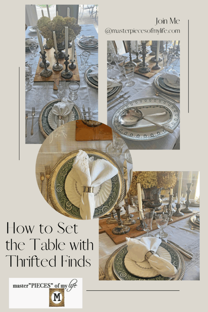 how to set the table with thrifted finds Pinterest