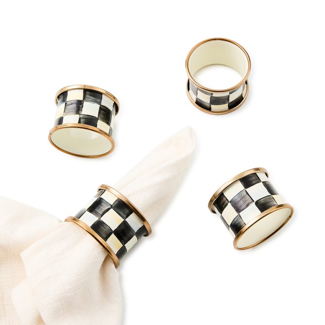 MacKenzie Childs Courtly Check Napkin Ring