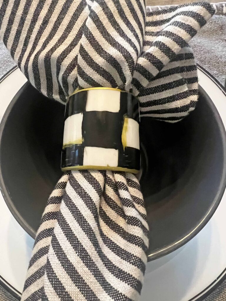 MacKenzie Childs Napkin Ring Dupe DIY