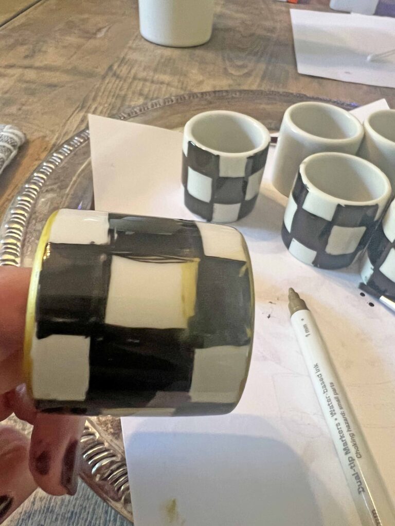 MacKenzie Childs Napkin Ring Dupe DIY
