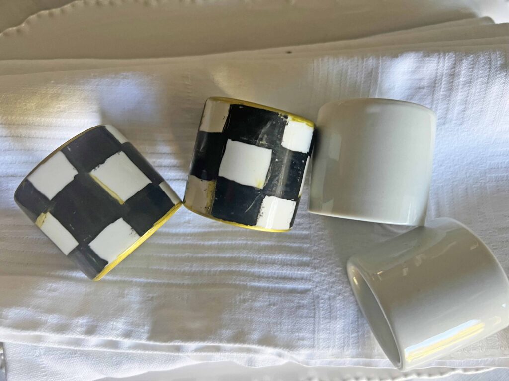 MacKenzie Childs Napkin Ring Dupe DIY