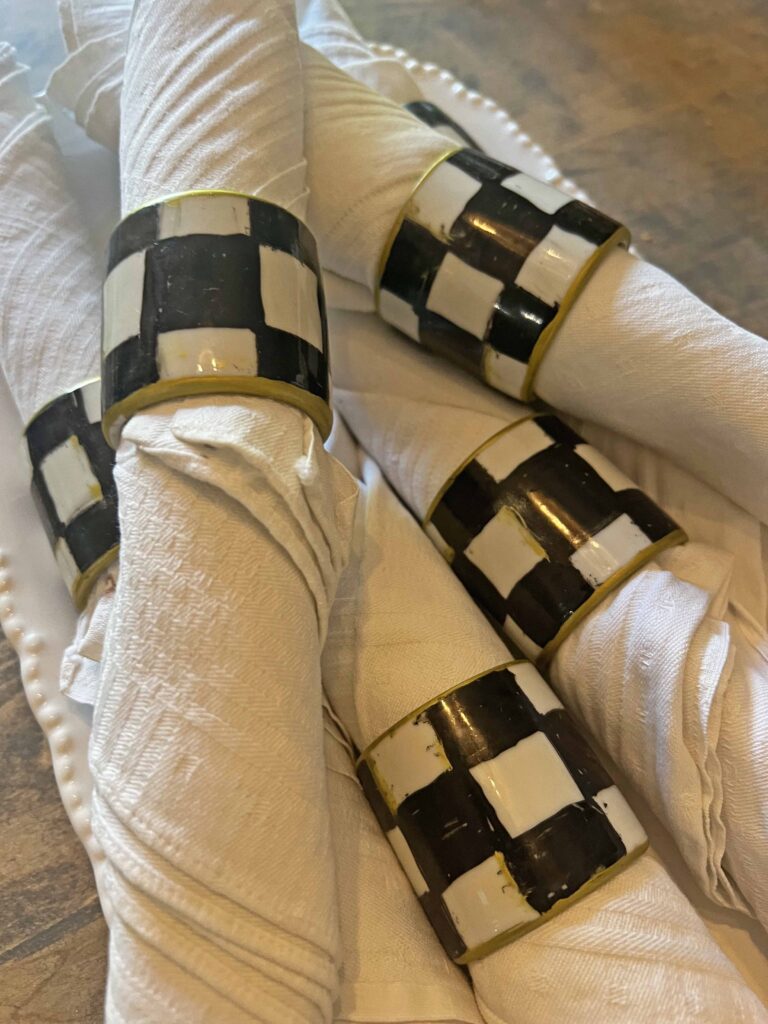 MacKenzie Childs Napkin Ring Dupe DIY