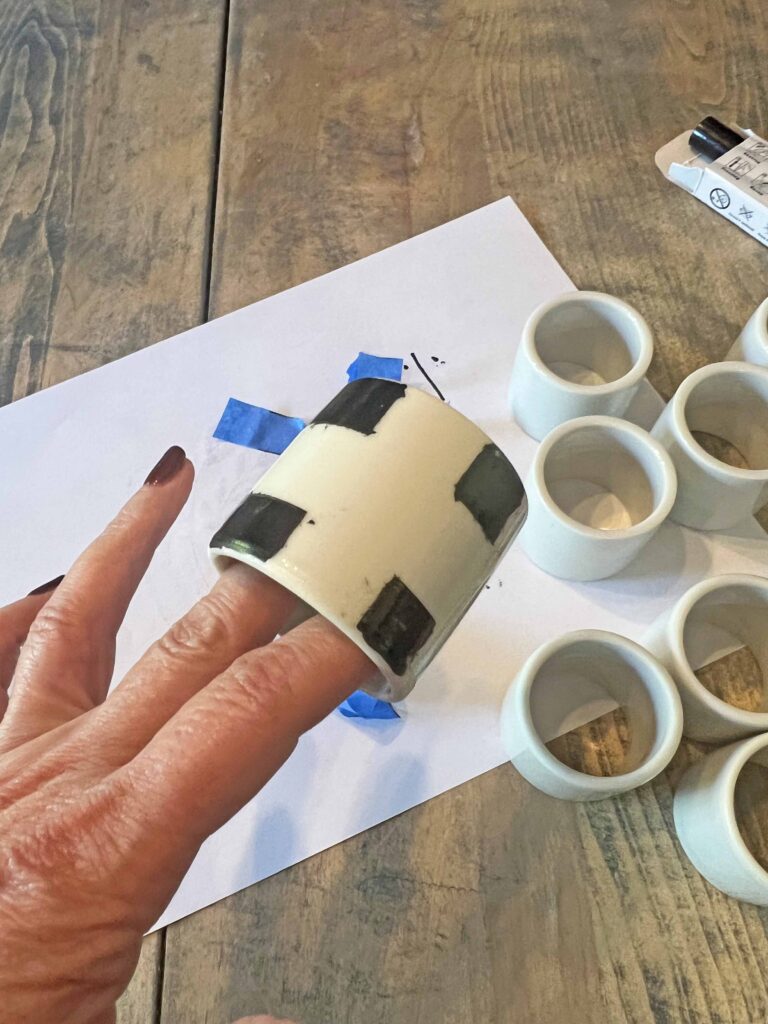MacKenzie Childs Napkin Ring Dupe DIY