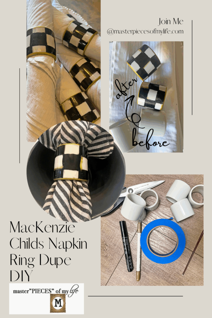 MacKenzie Childs Napkin Ring Dupe DIY Pinterest
