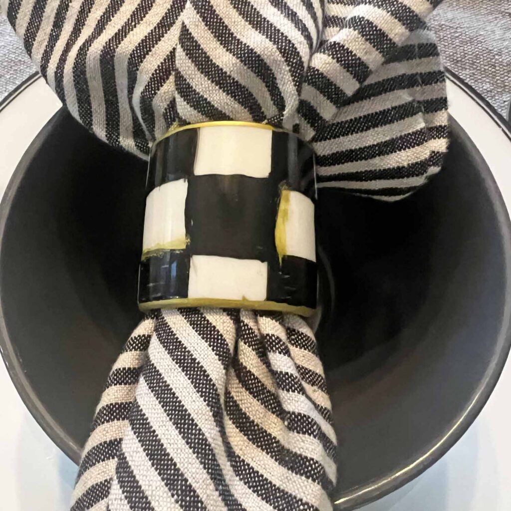 MacKenzie Childs Napkin Ring Dupe DIY