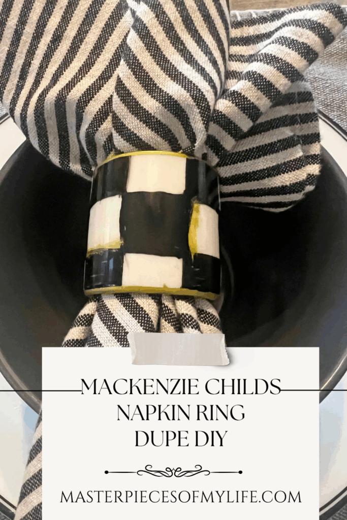 MacKenzie Childs Napkin Ring Dupe DIY Pinterest