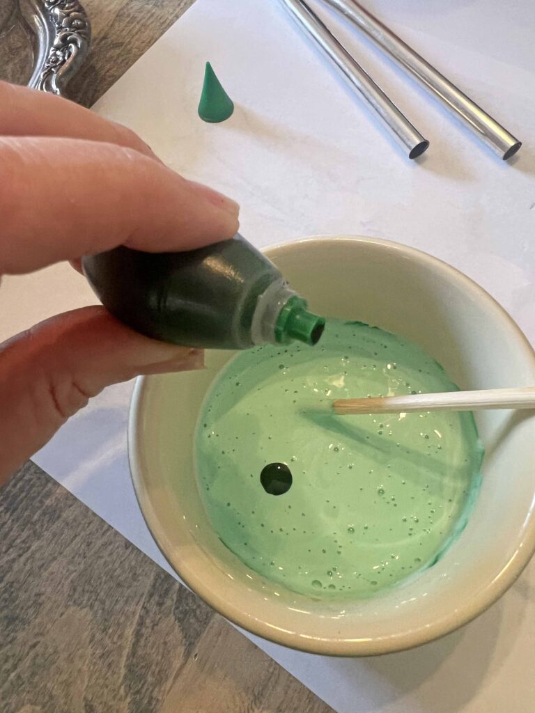 festive holiday stained thrifted glass candle holders DIY