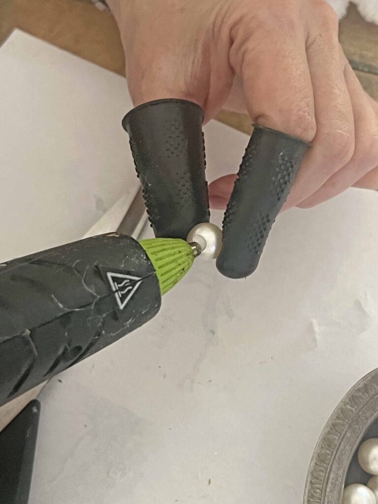 pearl loopy Yarn Christmas Tree DIY