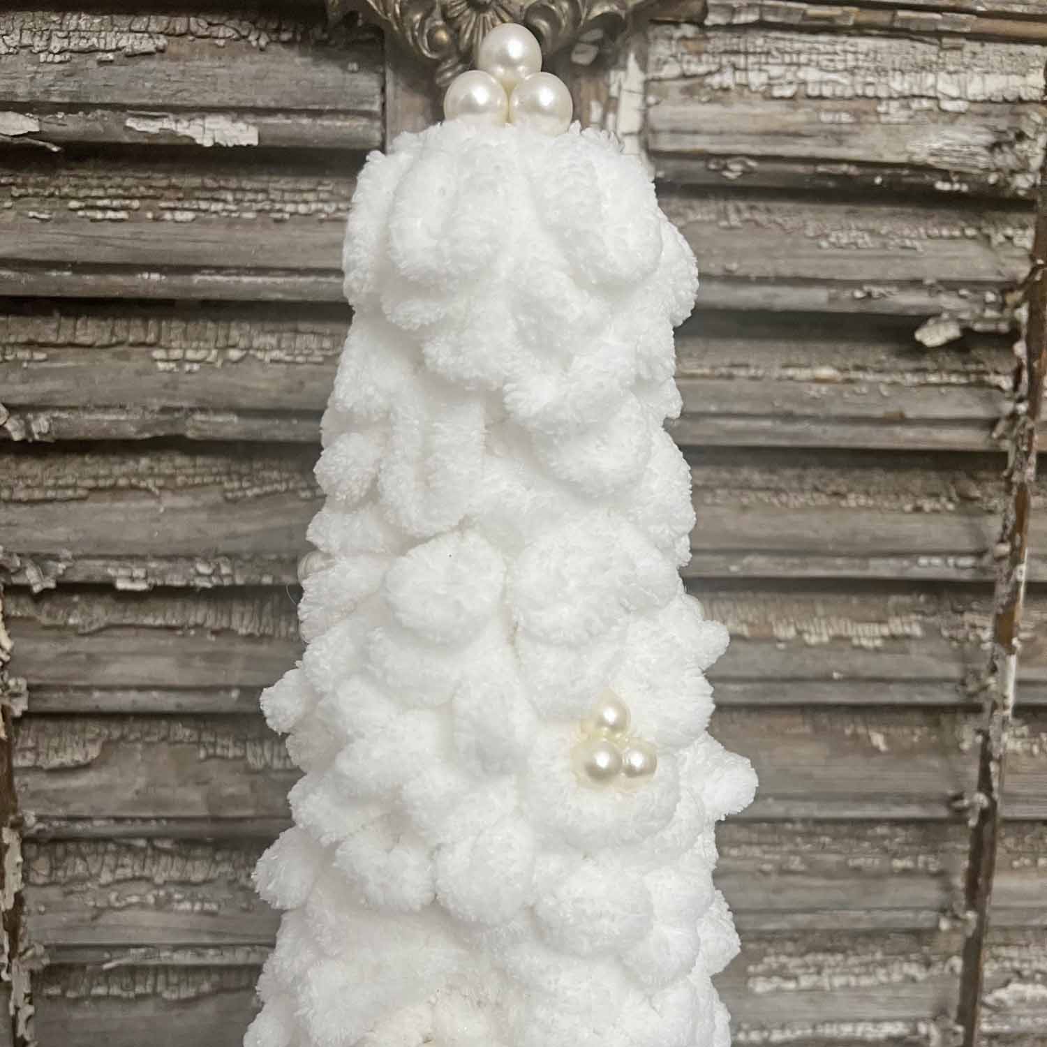 pearl loopy Yarn Christmas Tree DIY