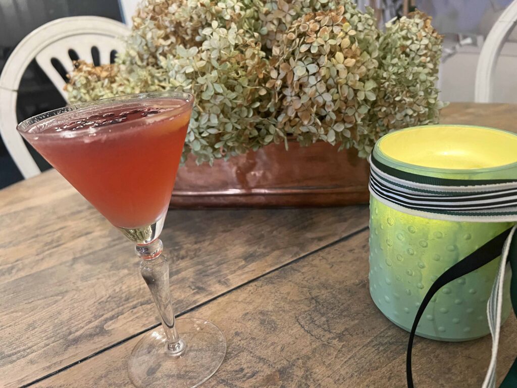 pomegranate French 75 cocktail recipe