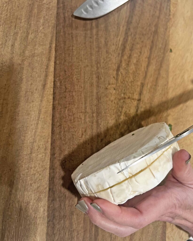 mini Christmas tree cheese bites appetizer recipe