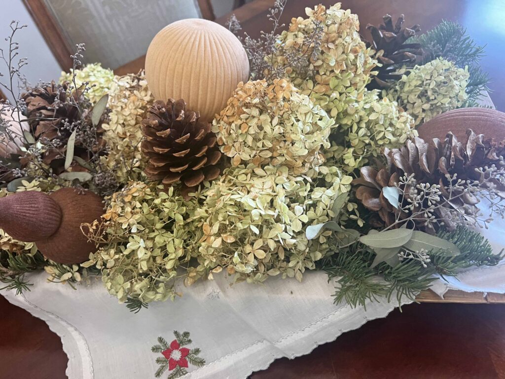 How to Style a Rustic Dough Bowl for the Holidays with Natural Elements