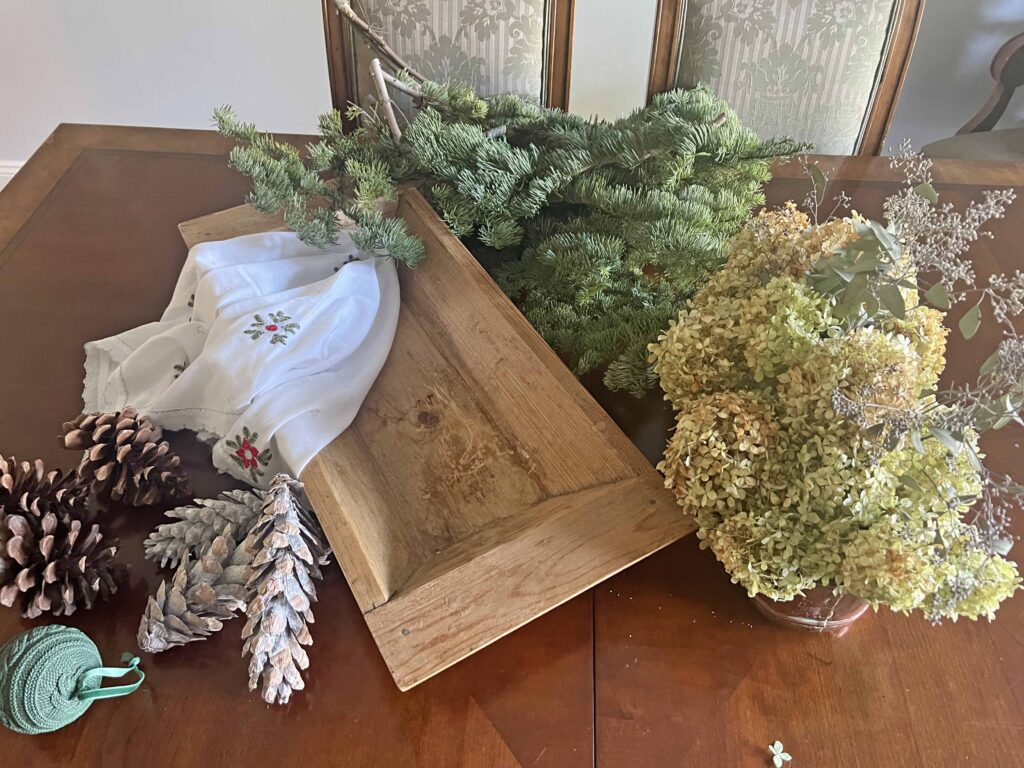 How to Style a Rustic Dough Bowl for the Holidays with Natural Elements