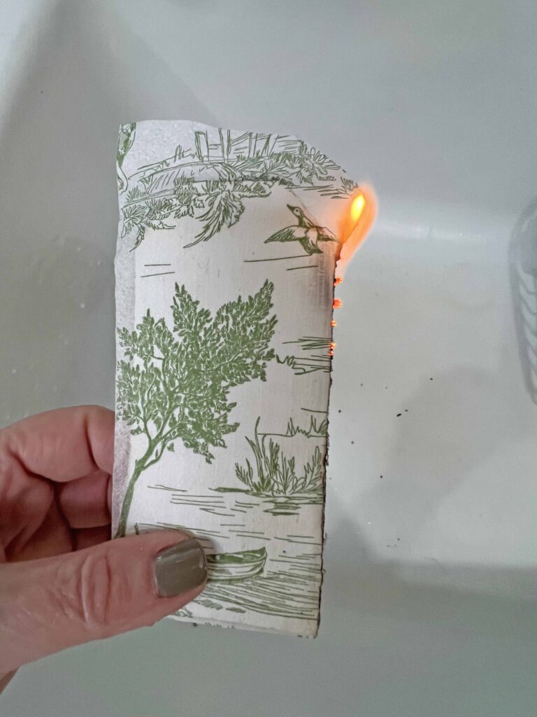 Christmas DIY: Green Toile Tag Ornament